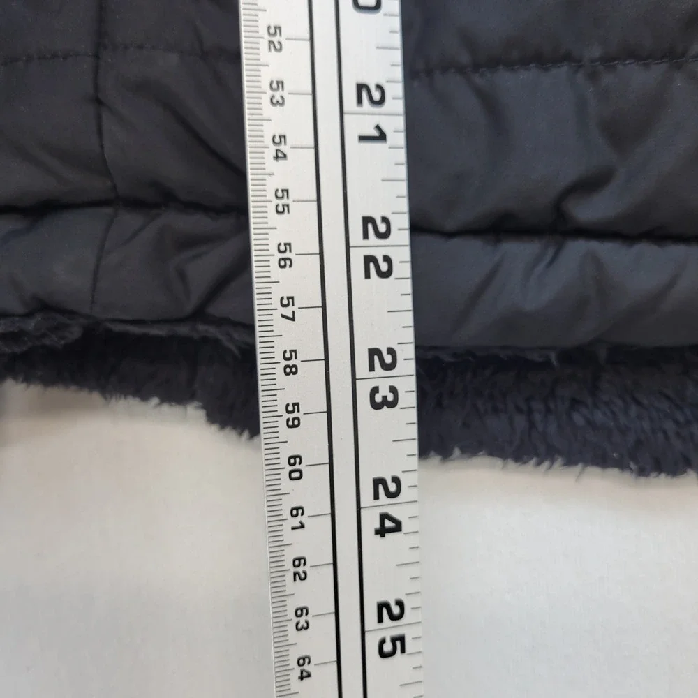 The North Face Reversible Jacket Womens XS Black Mossbud Fleece Puffer NF0A4R3E - Picture 9 of 11